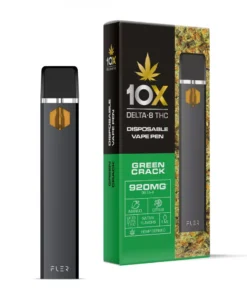 Green Crack Vape Pen - Delta 8 THC - Disposable - 10X - 920mg